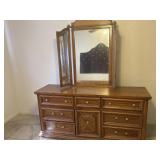 Wooden Dresser 69"x19"x32ï¿½ Mirror Dimensions