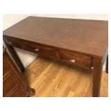 52" x 23.5" x 30.5" VTG Wooden Writing Desk w/ 30"