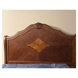 Ornate Walnut King Size Bed Frame