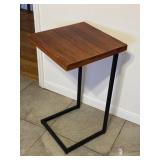 15.5"x15.5"x27" C Shape Metal End Table