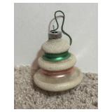 (2) 1950s Shiny Brite Glass Christmas Ornaments