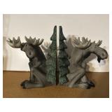 (2) 2000 8' Bearfoots Moose Bookends by Big Sky