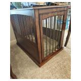 Wooden Dog Crate End Table 36x25x30