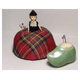 1950s Tartan Lass Half Doll Scottish Plaid