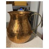 VTG 6.5' Hand Hammered Copper Pitcher
