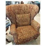 Red Upholstered Armchair 35x44x22 Seat 20' High
