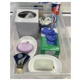 Tissue Paper, Cotton Swabs, Toothpaste, Soap