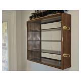 27.5'ï¿½4'ï¿½24' Wooden Display Case w/Wooden