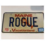 1992 Maine passenger Vehicle License Plate