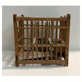 6' Vintage Wooden Miner's Canary Cage, used in