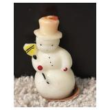 Tavern Christmas Snowman w/ Broom Candle