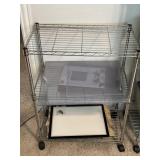 23'x13'x31' Tier Chrome Rolling Wire Utility Cart