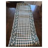 70'ï¿½13' Green & Whote Table Runner