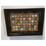 15.5'ï¿½11.5' Shadow Box of Old Bottle Caps