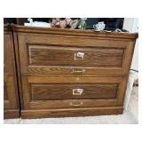 29'x36'x22ï¿½ Oak 2 Drawer Cabinet