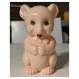 Mid Century 7' Plastic Teddy Bear Coin/piggy Bank