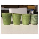 (3) 3' & (1) 2.75' VTG Ceramic Tumblers