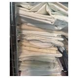 White/Ivory and Patterned Fabric Pieces