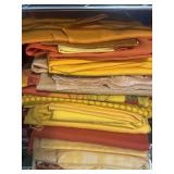 Yellow/ Orange and Patterned Fabric Pieces