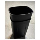 (2) Black 13 Gallon trash Can no lids
