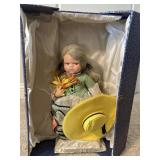 Authentic 19' Lenci Felt Doll In Original Box