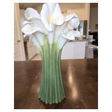 13.5' Ibis & Orchid Design Calla Lily Vase,
