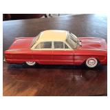 Vintage 1960s Bandai Ford Falcon Tin Friction t