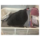 Basket Filled with Fabrics & more