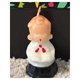 1950s Gurley Christmas Caroler Girl Candle