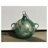3' Green Mercury Glass Christmas Teapot Ornament
