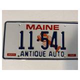 1980/1990s Authentic Maine 'Antique Auto' License
