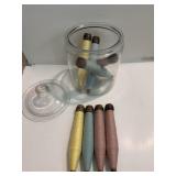 (8) 1950s  Wooden Sewing Bobbins