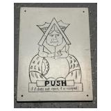 14ï¿½x19.5ï¿½ Wooden Sign featuring a stylized
