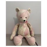 Hand Made Bear Quilted Fabric