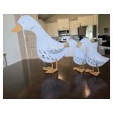Custom Metal Porch Geese