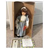 Authentic 19' Lenci Felt Doll In Original Box