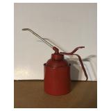 VTG 8' Red Metal Oil Can