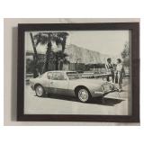 1963 STUDEBAKER AVANTI PLAM SPRINGS FRAMED 11 X
