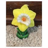 VTG Gurley Daffodil Flower Wax Candle
