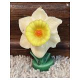 VTG Gurley Daffodil Flower Wax Candle