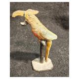 Cast Iron Parrot Figurine