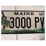 2012 Authentic Maine Passenger Car License Plate