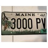 2012 Authentic Maine Passenger Car License Plate