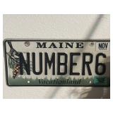 Maine 'Vacationland' license plate featuring a