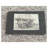 Antique Black and White Photograph Postcard