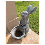 Stone Bunny Planter 18'