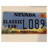 2002 Nevada Classic Rod License Plate
