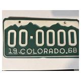 1968 Colorado License Plate