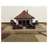 VTG 7' x 8' Model Train Gas Station Kit