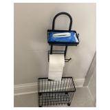 Free Standing Toilet Paper Holder Stand and